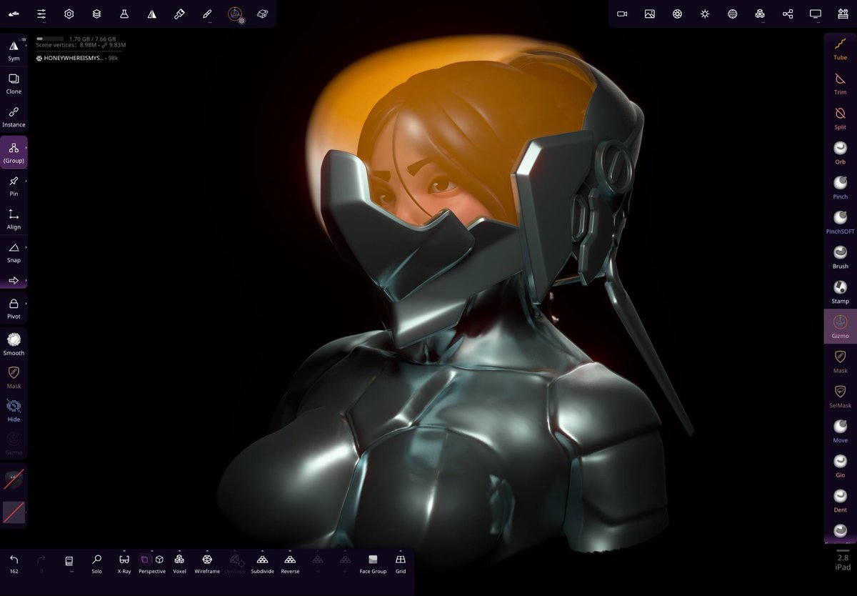 dluch3d's tweet photo. Wip of an old project I did in late 2025. Just decided to give it a little render. I plan on finishing this character properly just for the practice of sci-fi and faces. https://t.co/fPJjwAIOIe