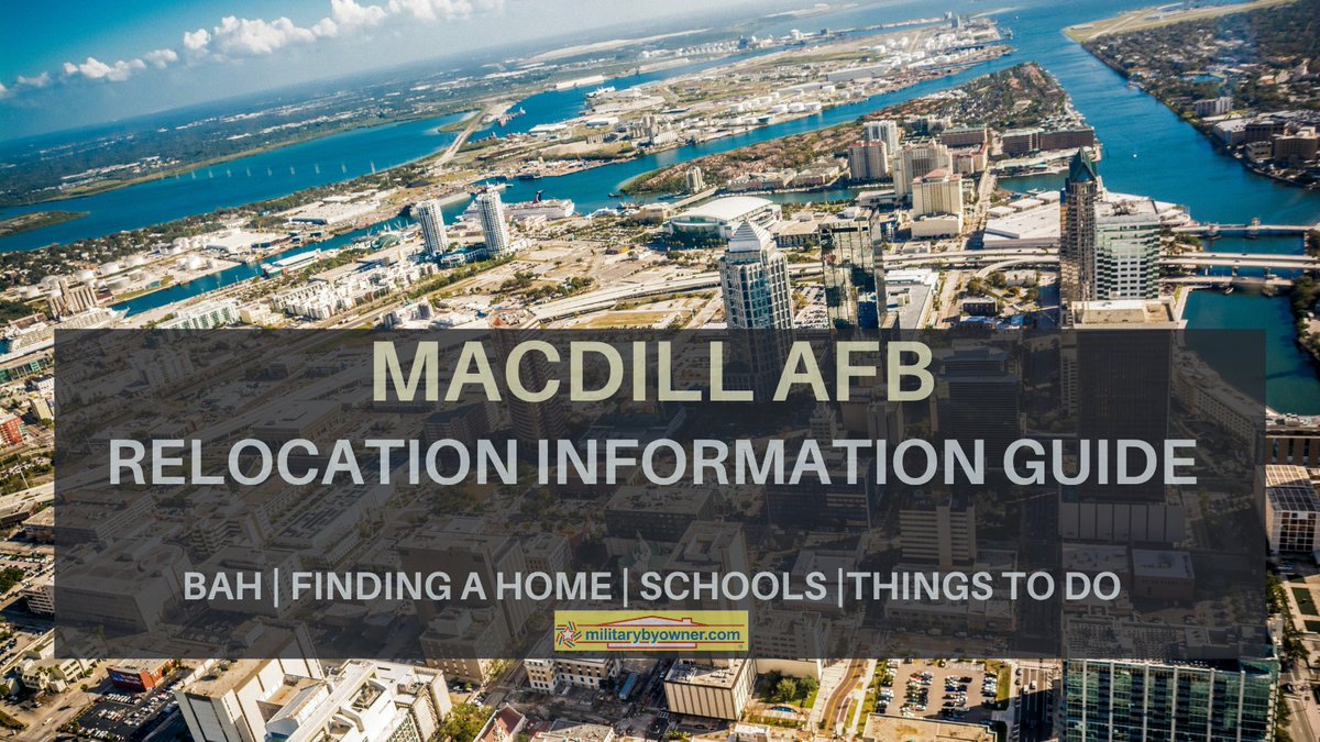militarybyowner's tweet photo. Living near MacDill AFB offers a wide range of housing options. Housing location can be one of the biggest decisions for someone PCSing to MacDill AFB.
Review the relocation guide, including BAH info, finding a home, schools, and the multitude of things to do in the area.
https://t.co/qhz7NNxTeI