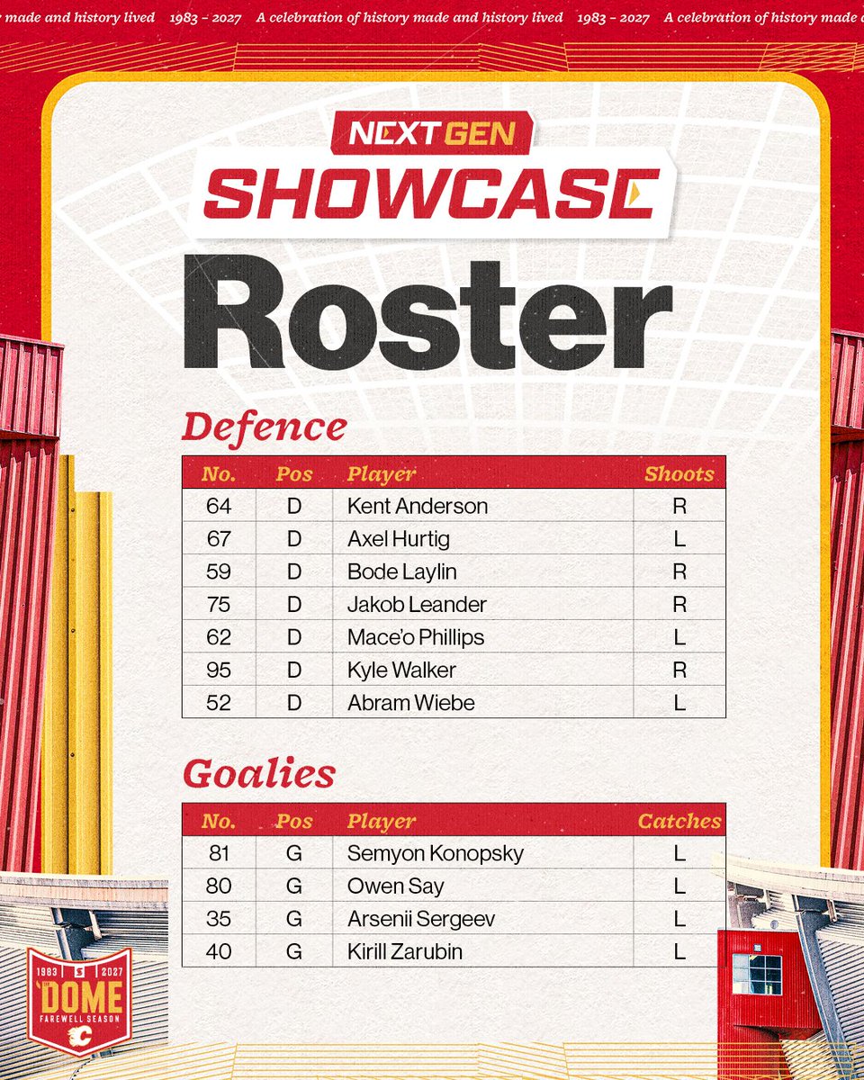 NHLFlames's tweet photo. Rookie camp squad is set 💪

Next Gen showcase goes down Sept. 14 at the @cgysaddledome!

🔗: https://t.co/7PfSMnzdE7 https://t.co/SIe15prt7h