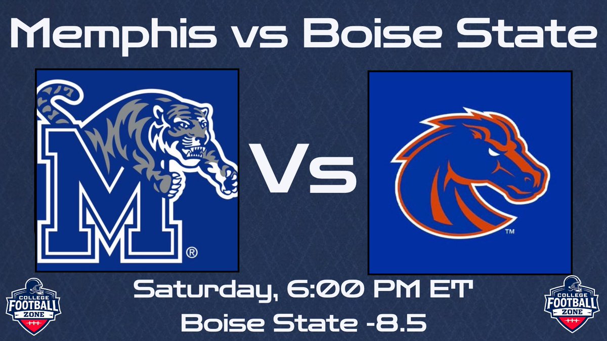 CollegeFBonX's tweet photo. Who do you want to win when Memphis and Boise State face off tomorrow night? https://t.co/E7szofmNnO