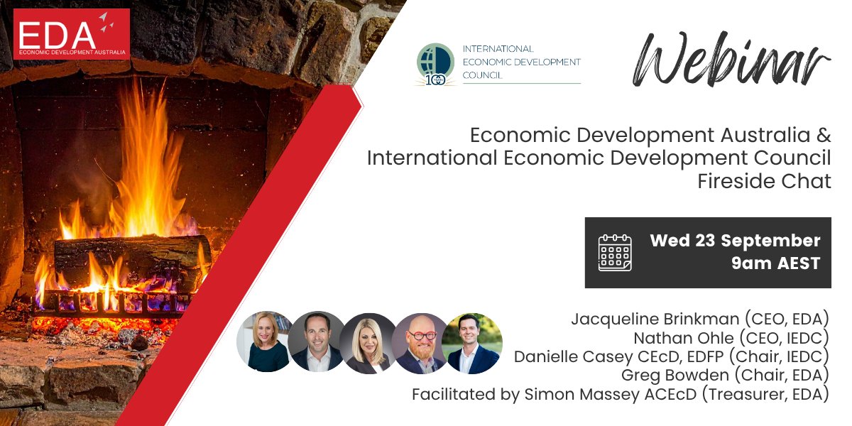 thelvrep's tweet photo. 🌎 Join @IEDCtweets Chair and #LVGEA President &amp; CEO, Danielle Casey, CEcD, and economic development leaders from Australia and the U.S. for a fireside chat on the evolution and future of economic development. 📅 Sept. 23 | 💻 Free webinar. Register now https://t.co/x34uuJ5RuH https://t.co/31OWRtU8q8