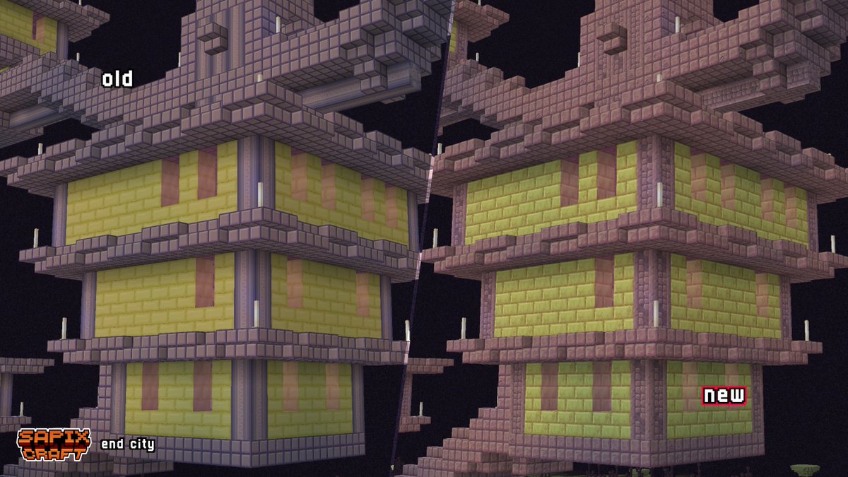 Sapix_'s tweet photo. working on a new add-on made me redo the whole End lol #minecraft #mcdev https://t.co/fGODhBB1WK