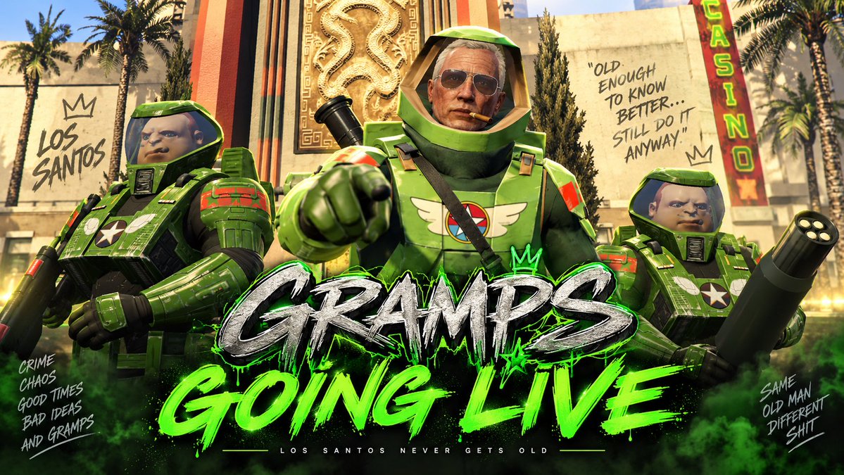 WSCustomCo's tweet photo. Hey, just want to say thanks to all the love you all are showing while I play GTA RP with Gramps! We're going to go live again tonight 
Hit the follow and turn on notifications https://t.co/N6OssXGKW8 https://t.co/D2gG2pV0UU