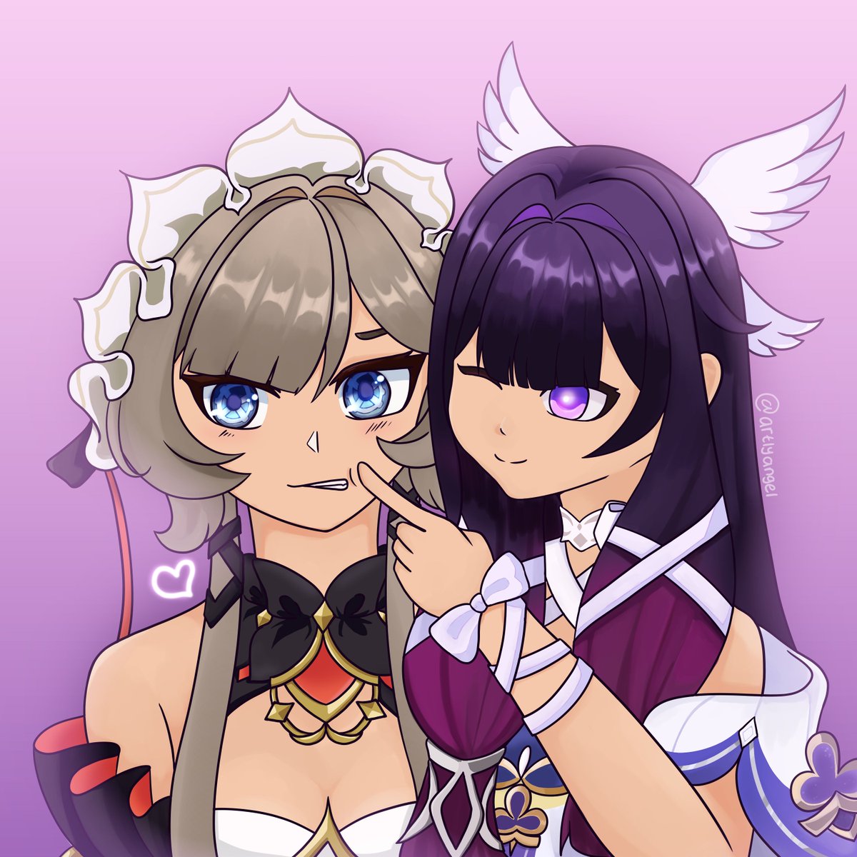 artlyangel's tweet photo. Finally i finished sandrone and columbina quest, such a beautiful friendship story. here is a fanaart of them #sandrone #columbina #genshinfanart #GenshinImpactㅤ https://t.co/lykiHGefli