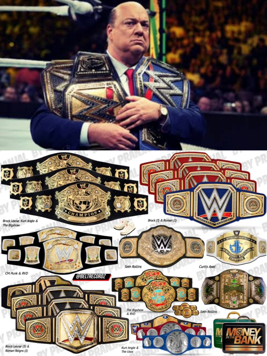 beltrecordz's tweet photo. Championships Won under Paul Heyman's Management in WWE.. https://t.co/VfudGAxsok