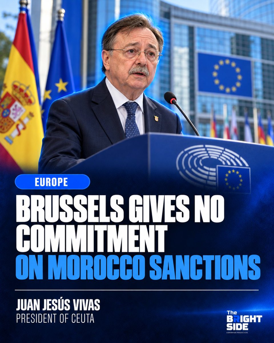 Brightside_eu's tweet photo. 🇪🇸🇪🇺 CEUTA | Juan Jesús Vivas says Brussels gave no commitment on sanctions or measures against Morocco after the mass crossing. 

Ceuta’s president is calling for a European response at the EU’s external border. #BorderSecurity

https://t.co/lSV6OZqln5 https://t.co/zTRCg76Wlv