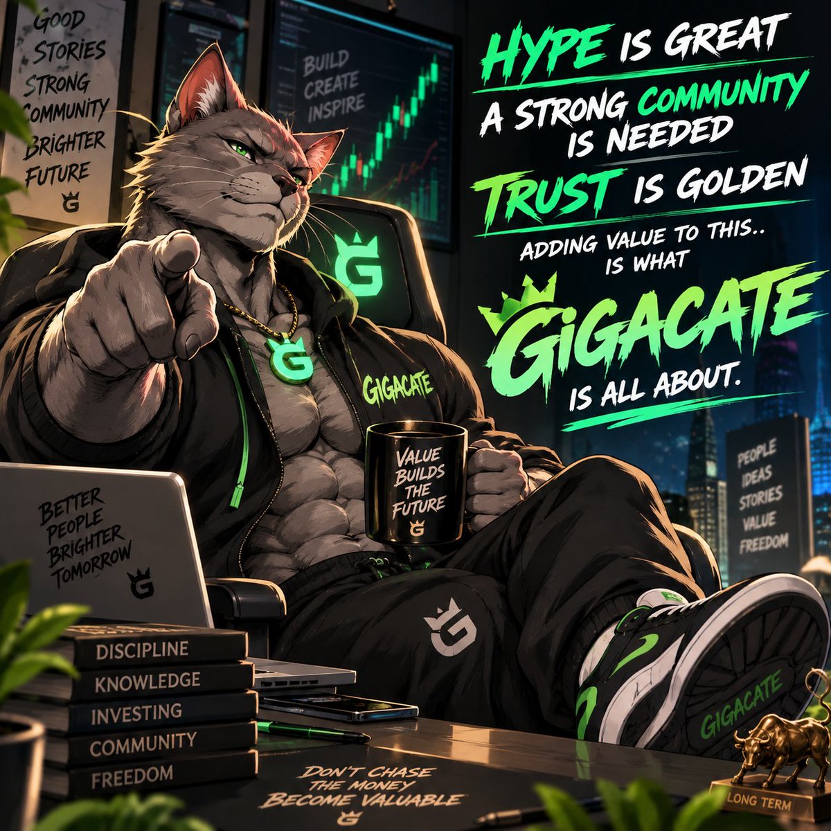 theGigacate's tweet photo. Hype is great. 🔥
A strong community is essential. 💪
Trust is golden. 🏆
But VALUE is what makes it all worth building.
Gigacate isn't just about creating noise.

It's about creating something worth staying for.
Something worth contributing to.
Something worth believing in.

Hype gets attention.
Community builds momentum.
Trust builds loyalty.
VALUE builds the future.

That’s what $GIGACATE is all about. 🐱💎
Don't just chase value. Become valuable.

https://t.co/dMl3Hg0AIW