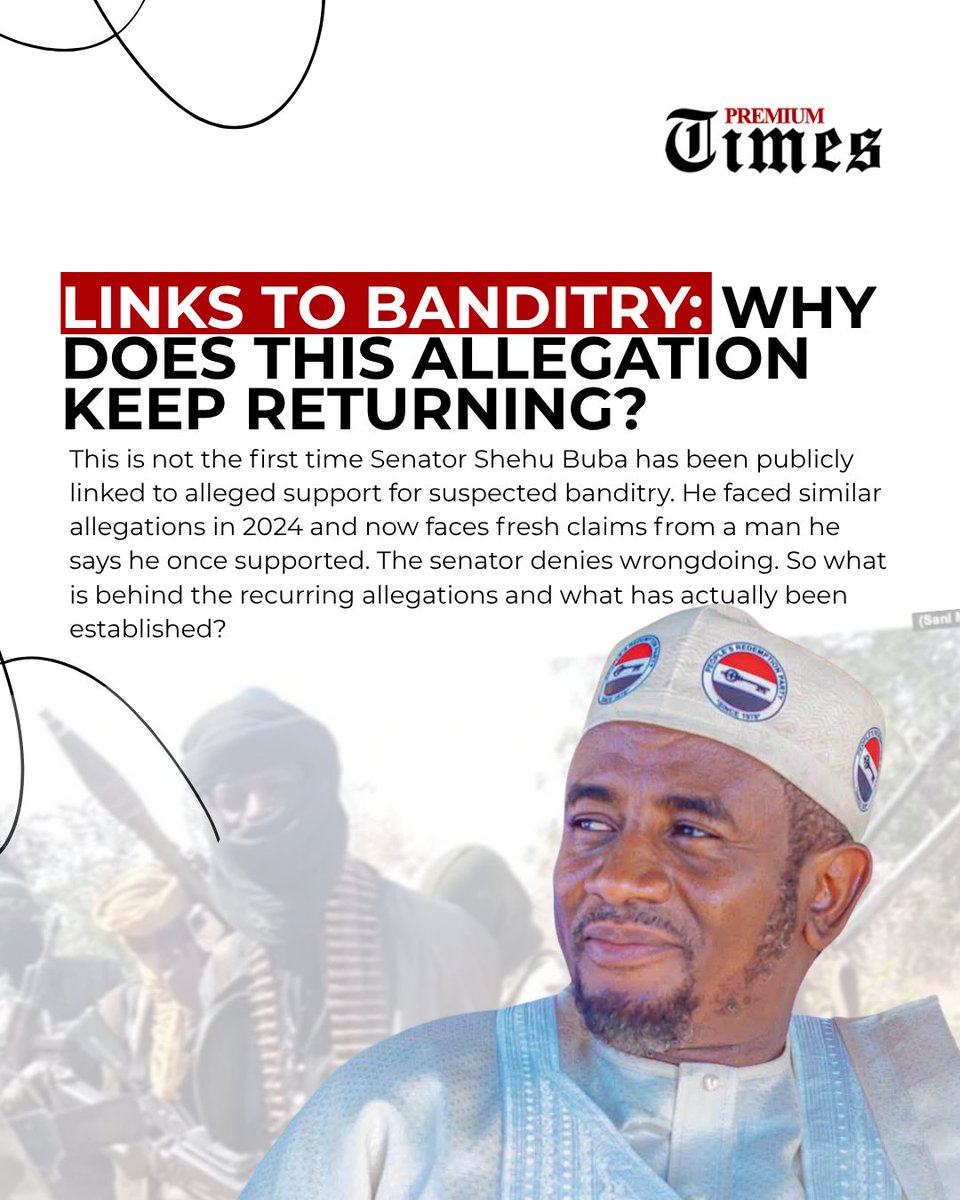 PremiumTimesng's tweet photo. The allegations against Shehu Buba are serious. The senator has denied them and says they are part of a campaign to tarnish his reputation. But allegations this serious should not be settled by social media arguments. What evidence exists? Who can independently verify it? And are the relevant authorities investigating? https://t.co/HOn8nOz32L