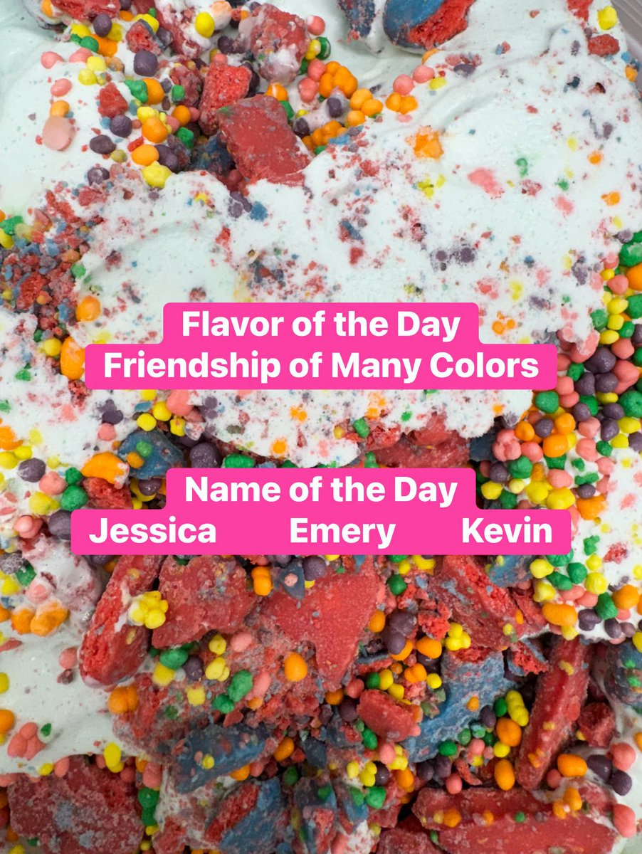 GulfBend's tweet photo. FLAVOR OF THE DAY: Friendship of Many Colors!

Gulf Bend Center is so proud &amp; grateful to partner with The Green Cow Creamery to celebrate Friendship Fest! 

🫐 Blue Berry ice cream
🌈 Circus Animal Nerds cookies
✨ Extra Nerds

Join us TOMORROW, 10 AM–1 PM at DeLeon Plaza! 🎉 https://t.co/J2lFUWADZb
