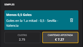 PaloteTips's tweet photo. 💣 GANES O PIERDAS, COBRAS

Winamax sube a 2.00 el gol al descanso en el Sevilla-Valencia 🎯
Cubrimos en Betfair y el beneficio es 100% matemático ⚡

💰 +2,73€ ASEGURADOS.

El Telegram está en mi perfil 👀 https://t.co/5uQhtkHnKH