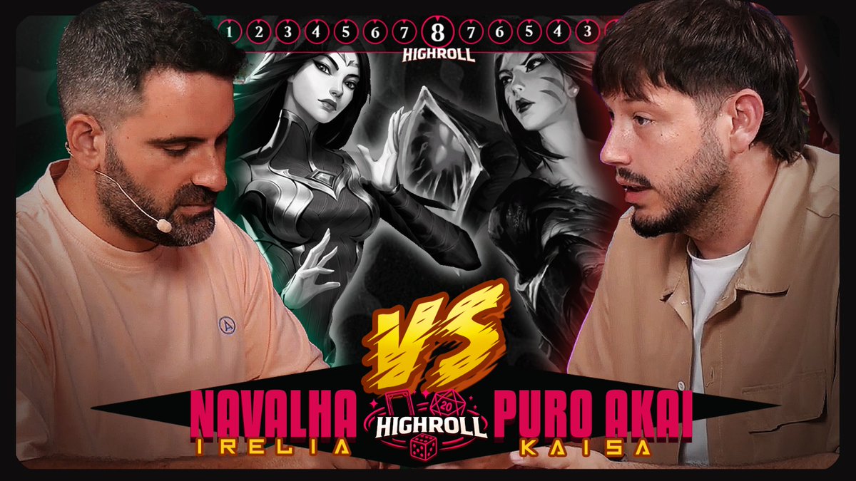 highroll_tcg's tweet photo. Barajas overrated 😈 missplays ❌ y sobretodo mucho highroll 🎲

Irelia vs Kaisa, @xNavalha vs @PuroAkai 🔥
Todo un espectaculo de luz y de color 

Link abajo ⏬ https://t.co/ji1SnTE72F