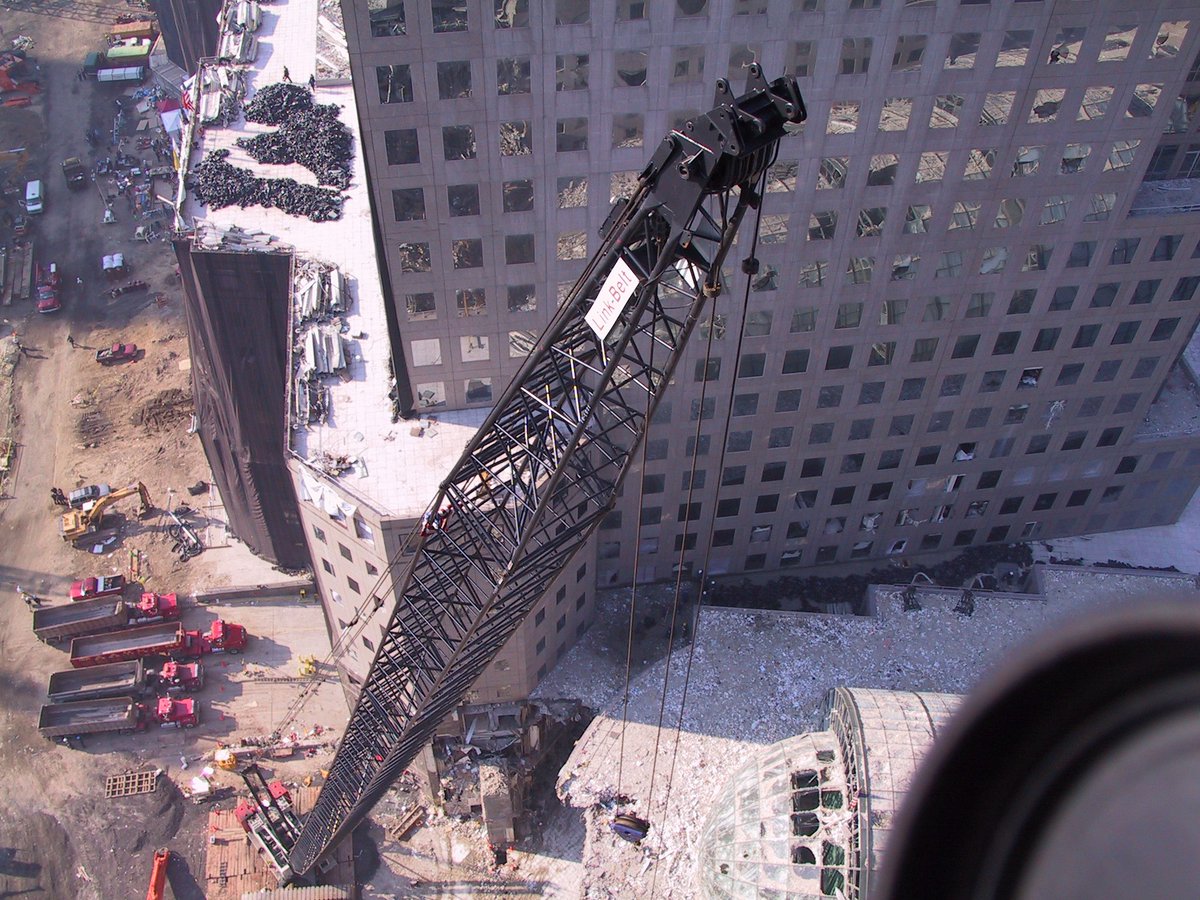 texheavy's tweet photo. 1.8 million tons of debris were cleared from Ground Zero in just eight months.

We remember the nearly 3,000 victims, the first responders who ran toward danger, and the 1000s of ironworkers, operators, truck drivers, and laborers who stayed to search, clear, and rebuild.

We must never forget 9/11