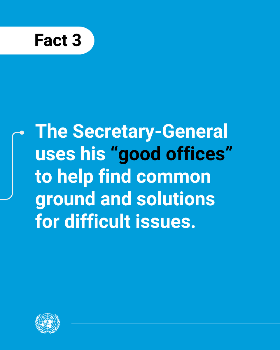 UN's tweet photo. Diplomat
Advocate
Civil servant

Swipe through to learn more about the Secretary-General &amp; his vital role as the highest official of the United Nations. https://t.co/S71VYq5bRB