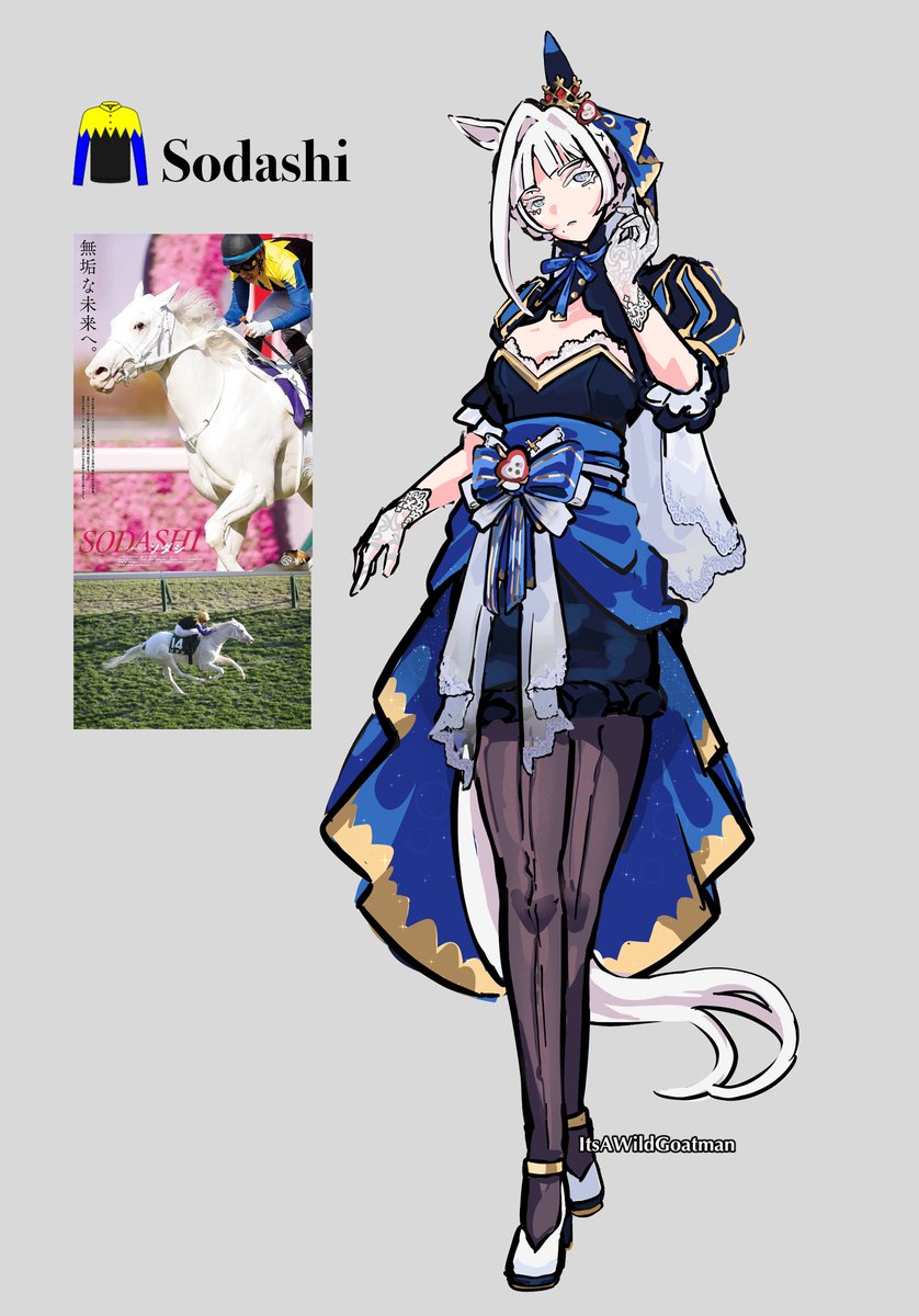 ItsAWildGoatman's tweet photo. Sodashi Umamusume fan-design is done https://t.co/1X4l2AVxB4