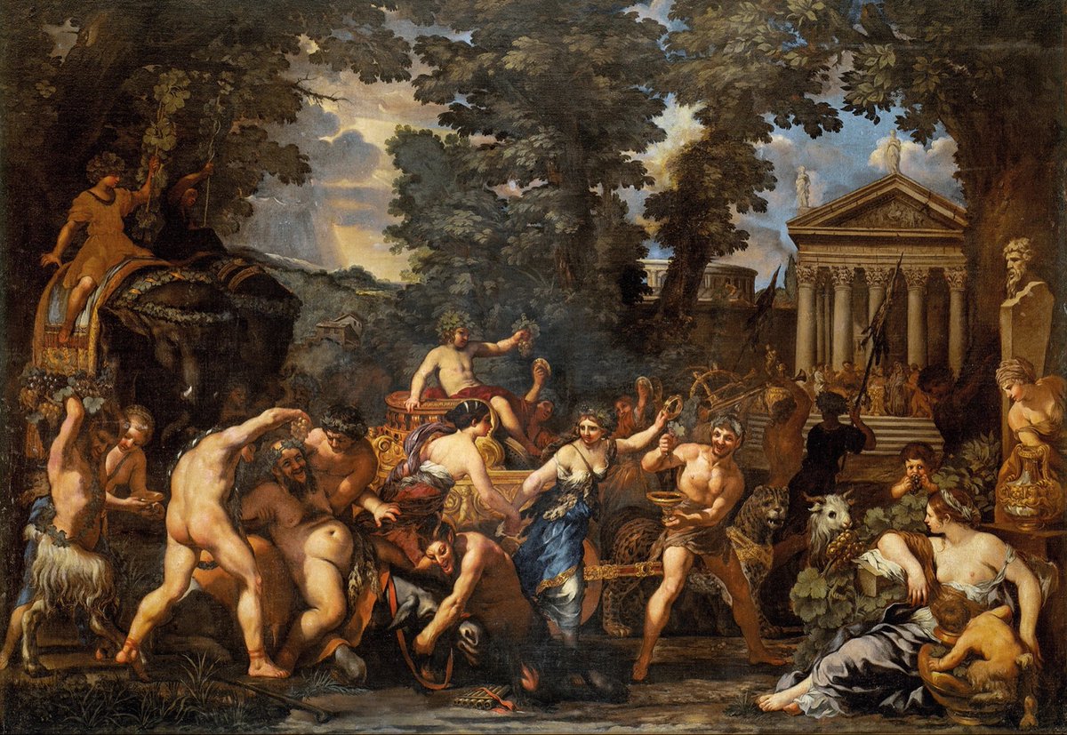 SeekAfterBeauty's tweet photo. The Triumph of Bacchus (c. 1625), by Pietro da Cortona https://t.co/JATRai6jNr