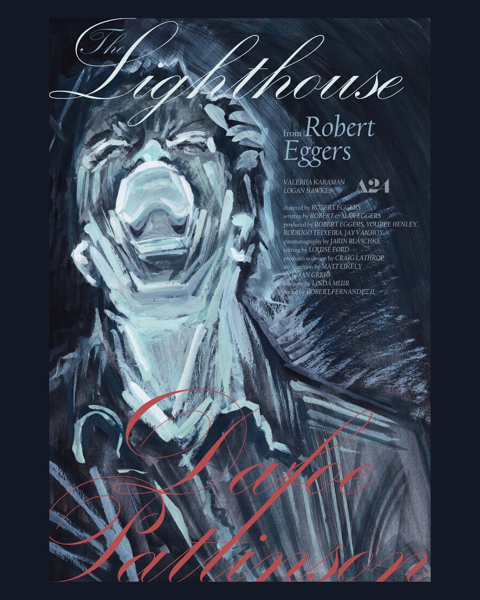 miska21087589's tweet photo. My poster for ”The Lighthouse”
A modern horror masterpiece by the visionary director Robert Eggers. All of his movies are visually stunning and feel like stepping into a never-ending nightmare. One of my favourite movies from the recent years! ✨🙌🏻
#thelighthouse #robertpattinson #willemdafoe #roberteggers #horror