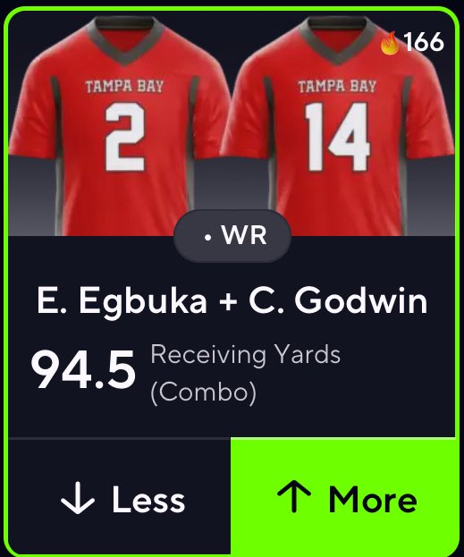 502_Slips's tweet photo. NFL 🏈 POTD ☢️ 

E. Egbuka + C. Godwin "O" 94.5 RY 🔥 

1-0 NFL POTD ☢️ RECORD 📊 

GRAB THE NUKE ☢️ PAIR 🍐 BELOW FOR 50% OFF USING CODE "502" ⤵️
https://t.co/B7La1TsaXW

#PrizePicks | #GamblingX | #NFL | #POTD https://t.co/H2ArzcF2eS