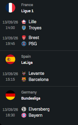 yorkiewill's tweet photo. ⚡️HYPERGLITCH⚡️

These are the games i will be targeting this weekend👇

The picks are a mix of best odds & my personal preference👀

Defensive stacks

🔴Lille
🟡Dortmund
🔴Athletic Club

Offensive stacks

🔵Chelsea
🔴Bayern Munich
🟡Dortmund
⚪️Real Madrid
🟣Barcelona

🚨Best multi team opportunity comes at 14:30 tomorrow where you can build a squad mix of Chelsea/Liverpool/Dortmund🚨

👀Small chance we get a Lille/Barca mix or a Bayern/Barca mix but depends how early lineups are out👀

Likes & Shares appreciated🙏

#sorare #sorare27