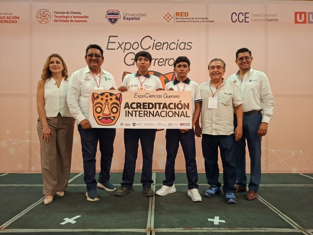 Cobach_Gro's tweet photo. 🏆 Con el respaldo de la gobernadora Evelyn Salgado Pineda, Adolfo Abad Ramírez y Armando Morales Díaz, del Plantel 27 Bajos del Ejido, obtuvieron acreditación directa para ExpoCiencias Internacional en Kuwait con su proyecto de cargador de batería.
#ResultadosQueTransforman https://t.co/Hkayv6Zx39