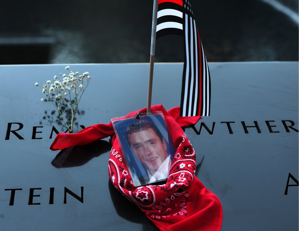 FoxNews's tweet photo. The 'Man in the Red Bandana' finally honored for his sacrifice.

25 years after Welles Crowther gave his life saving others on 9/11, the 'Man in the Red Bandana' is awarded the Presidential Medal of Freedom.

Crowther was just 24 when he repeatedly went back into the South Tower, helping as many as 18 people escape. Survivors remembered one unmistakable detail about the stranger who helped save their lives: the red bandana covering his face.

Crowther never made it out, but the people he helped did.

Now his mother and sister accept the nation’s highest civilian honor on his behalf, cementing a legacy born from the extraordinary choice to keep going back for others.