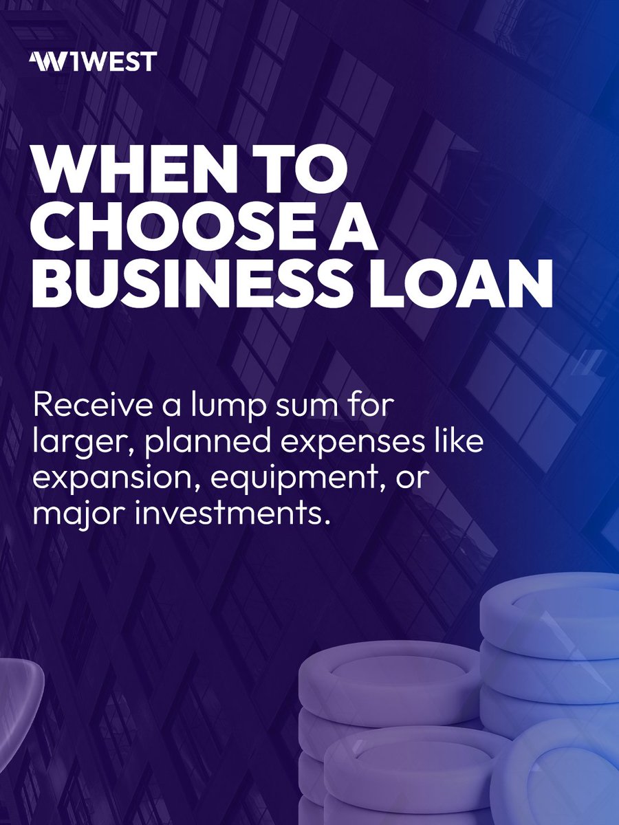 Finance1west's tweet photo. A line of credit and a business loan serve different purposes.

A line of credit can provide flexible access to funds when you need them. A business loan may be better suited for a specific, planned expense with a defined funding amount.

The right choice depends on your business needs, cash flow, and goals.

Explore your financing options: https://t.co/KckXorH4z6

Apply today: https://t.co/kQl5BhFCjq
(888) 881-9378 (WEST)
