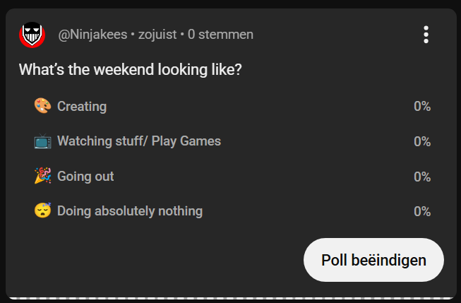 Ninjakees's tweet photo. Yo! A new poll, vote here: https://t.co/ERIA2K9bhC
_
#drawing #manga #mangaka #art #creative #livestream #youtube #weekend #creating #games #goingout #sleep https://t.co/EBveMI0eOl