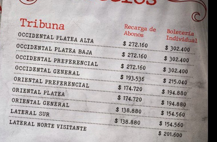 RescobarFC's tweet photo. Con lo que vale UNA boleta para ver a Jeison Angulo y 0 pesos invertidos en fichajes, se pueden comprar TRES BOLETAS para ver a la plantilla más cara del país, con James y les sobran como 20 mil para un dedito de queso con gaseosa.

No vuelvan a hablar de la hinchada de Santa Fe. https://t.co/LUNPAyzYS7