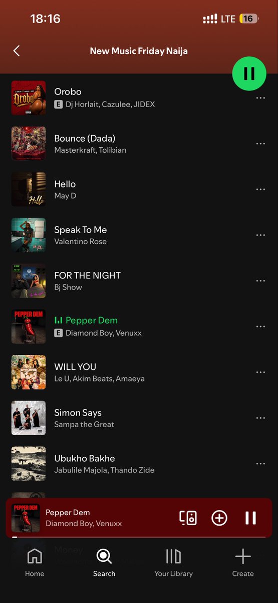 iamdiamondboyyy's tweet photo. Spotify added PEPPER DEM to New music Friday Naija 🇳🇬 &amp; New Music Friday Ghana 🇬🇭 
Thank you @SpotifyAfrica https://t.co/srAcb1tDqz
