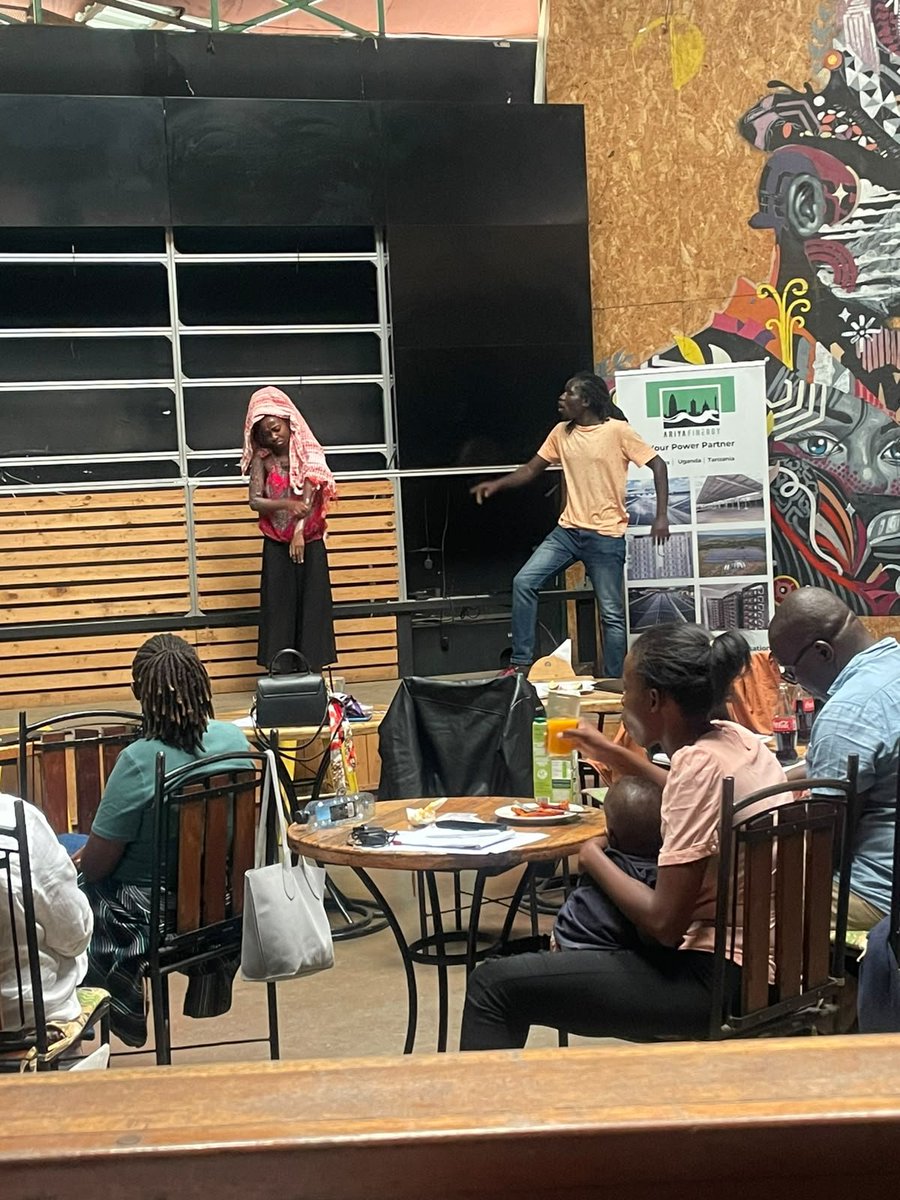 peopletheatre1's tweet photo. Today we perfomed during the "WHOSE TRANSITION" on climate Justice convening. The play highlited the lived realities of communities when power plant project are started.
Indeed Theatre is a meeting point between lived experience, scientific knowledge and political action. https://t.co/awQn7USI5C