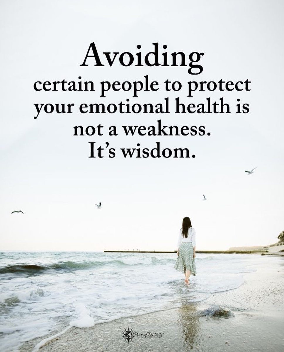 LIVEpositivity's tweet photo. Avoiding certain people to protect your emotional health is not weakness; it’s wisdom. 🧘‍♀️✨ https://t.co/keGfOE5zas