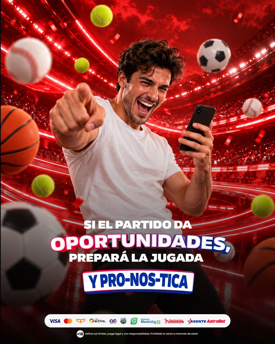 AstrobetOficial's tweet photo. 💸 Un partido tiene mucho más que un resultado final. Goles, momentos y diferentes mercados te esperan para que encuentres nuevas maneras de jugar todos los días. https://t.co/9lAtF7Zydy
#AstroBet #MercadosRápidos #Pronósticos #Ecuador https://t.co/UqLOqW1hhP