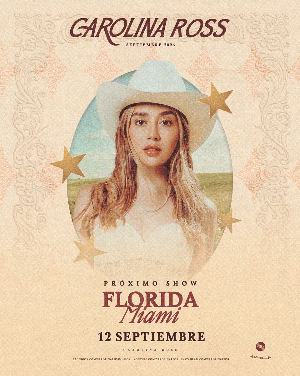 carolinaross's tweet photo. Miami, nos vemos mañana para cantar juntos en una noche muy especial 🤎

¿Quién de por aquí nos acompaña? 👀👇 https://t.co/CxlVGvDr79