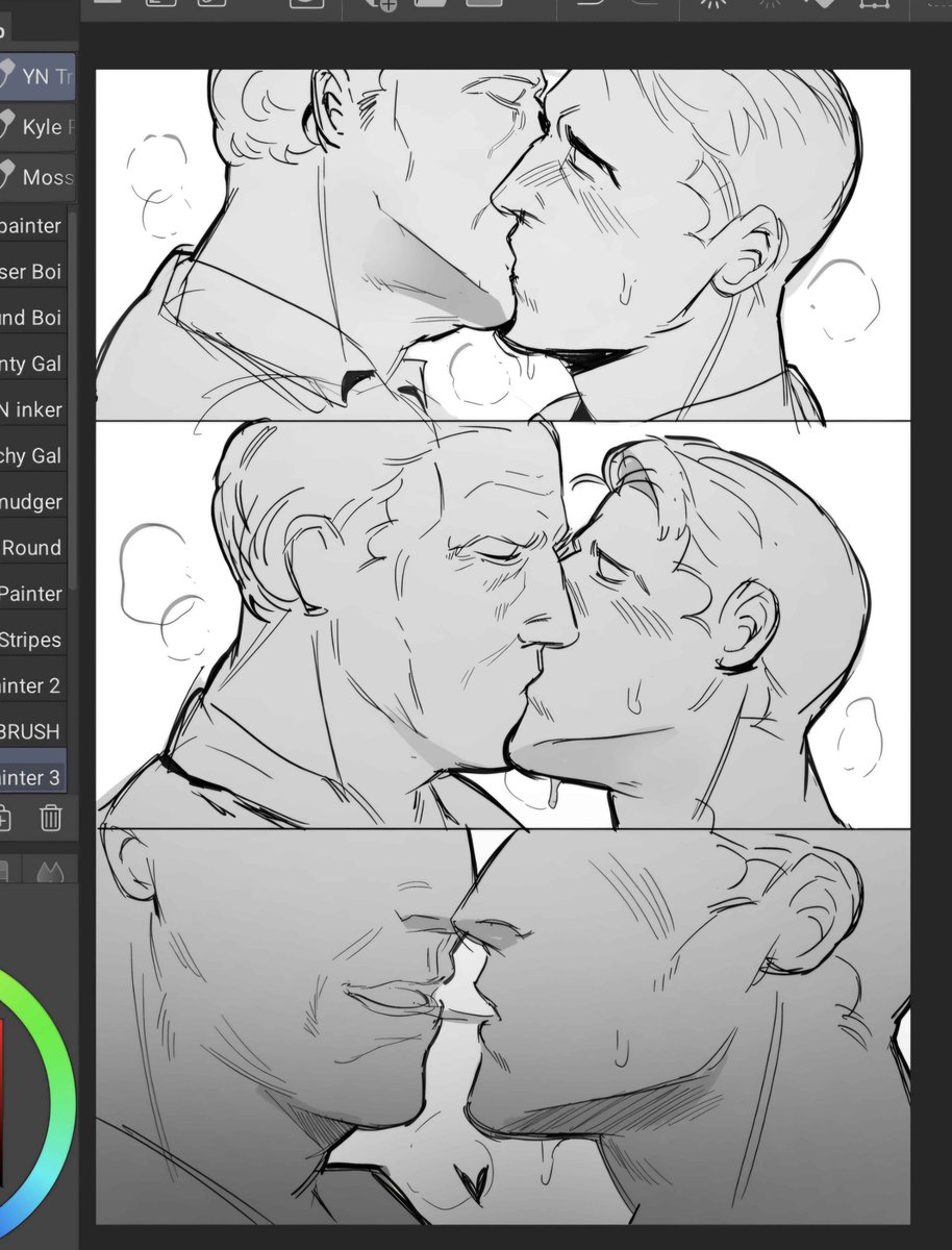 botttoml_ess's tweet photo. #roperpine #TheNightManager 

i just wanted to draw them slopilly making out thats it https://t.co/vgFM4NluX8