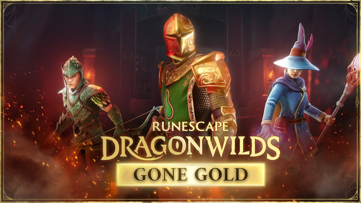 RSDragonwilds's tweet photo. RuneScape: Dragonwilds has gone gold! 🐉

After a long journey, and thanks to your continued support, our 1.0 version will be coming to PS5, XBOX Series X|S, Nintendo Switch 2 and PC on September 15.

Our next great adventure is only just beginning. We'll see you in Ashenfall. https://t.co/gEcS8skdZk