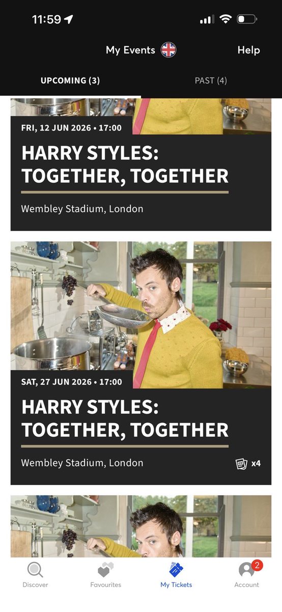 alisrrry's tweet photo. can’t wait for my ticketmaster to look like this next week🙏🙏 https://t.co/w9ygQm3OBS