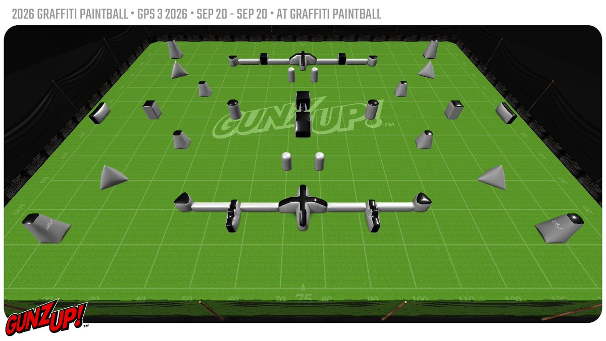 GraffitiPB's tweet photo. 🚨ATTENTION ALL TEAMS PARTICIPATING GPS 3!🚨 I accidentally used too many bunkers for this layout so we had to make some adjustments. Dorito side snake and the home bunkers have changed. Sorry for the inconvenience! https://t.co/O9epk5x4gQ