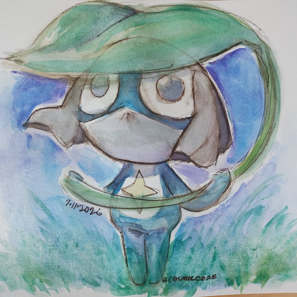 C0smicC0re's tweet photo. Dororo in watercolor 💧 https://t.co/RF8wxY9K3E