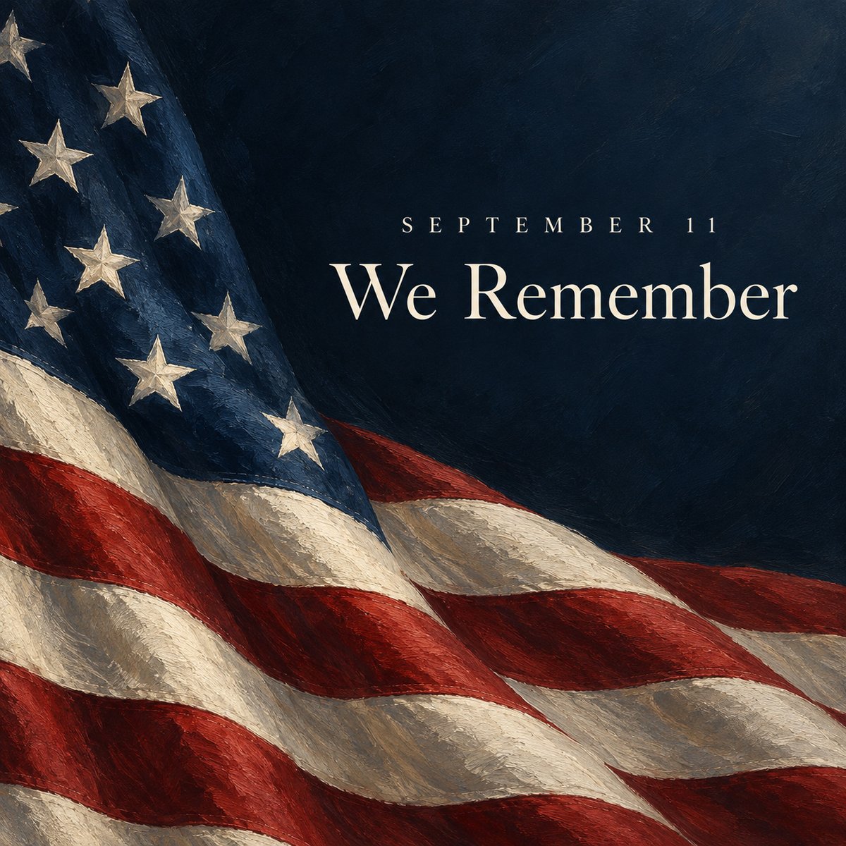 MalasterCompany's tweet photo. Twenty-five years later, we remember the lives lost on September 11, 2001, honor those who stepped forward to help, and keep the families, survivors, and first responders in our thoughts.

#September11 #WeRemember https://t.co/Y2L09hir1B