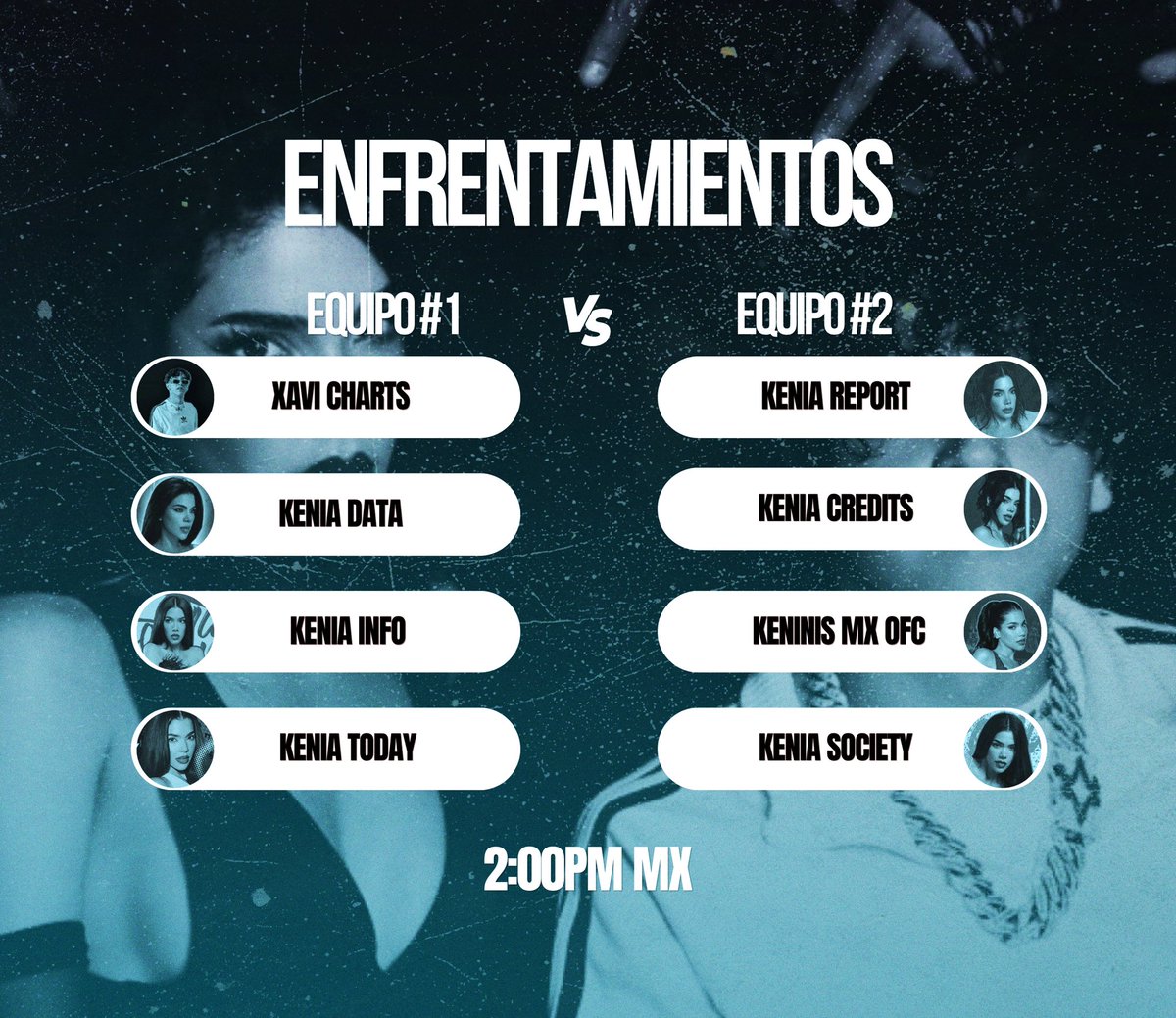 KeninisMxOFC's tweet photo. ENFRENTAMIENTOS POR “MALAS MAÑAS”. 🩵🔥

Nos vemos a las 2:00 P.M. (hora CDMX). 🇲🇽

— Equipo 2: @KeninisMxOFC @KeniaOsReport @KeniaOsCredits @KeniaOs_Society https://t.co/syyGasAX14