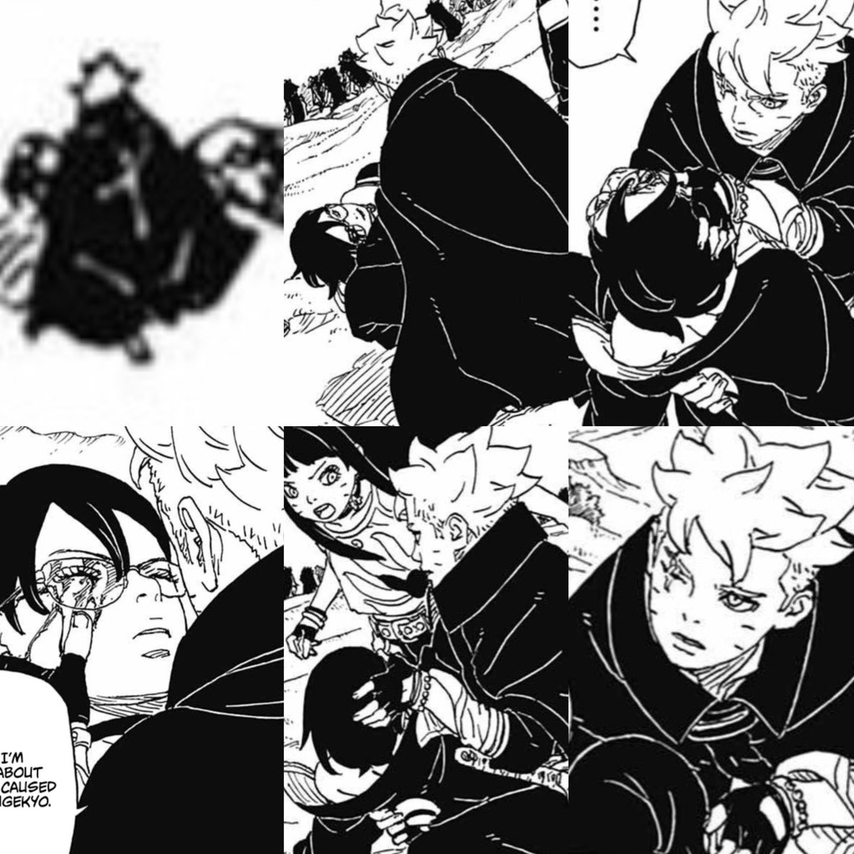 Borusar77830356's tweet photo. Kashin Koji could harm the future. 

How on earth do you think it's smart to exclude an already WORRIED, STRESSED, and IMPATIENT Boruto 🤦‍♀️

Especially after seeing firsthand his behavior regarding Sarada's safety from the beginning and how he hates sacrificing people 😐

#Boruto https://t.co/t4AQnCB5Ih