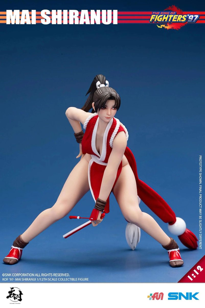 Wario64's tweet photo. The King of Fighters '97 Mai Shiranui 1/12 Scale Action Figure up for preorder at BBTS ($174.99) https://t.co/Zo9T0NEhQI https://t.co/4boPHOilpL