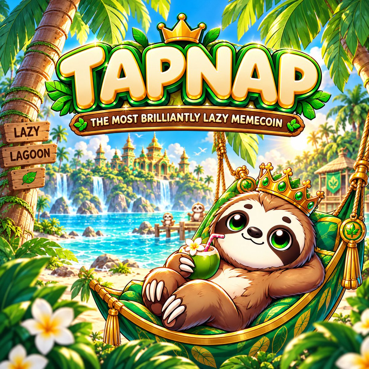 tapnapcoin's tweet photo. Too lazy to dump.
Too royal to disappear. 👑🦥

$TAPNAP — the most brilliantly lazy memecoin.
https://t.co/PJ0Um3ntGg

https://t.co/9cck7WNnFs
#TAPNAP #Memecoin #Solana #Crypto #Web3‌‌  #STONK #StonkFun https://t.co/l1PsKb3KfP