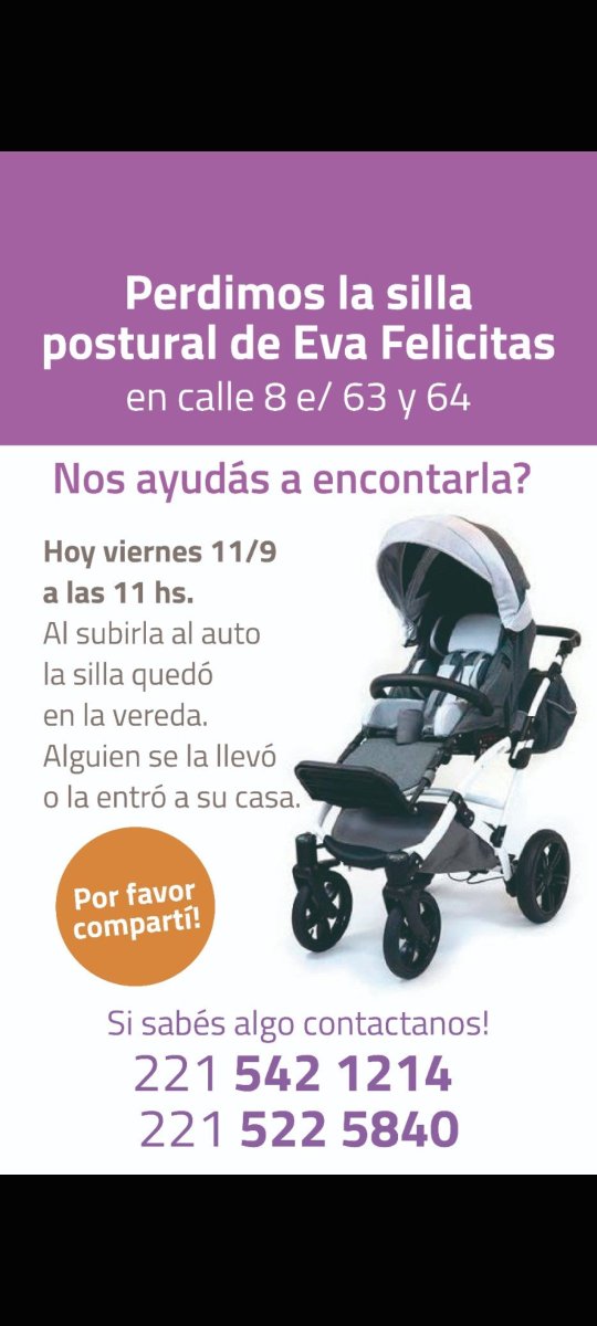 DanKasalaba's tweet photo. @JuaniAyoroaOK Hola Juan! Estamos buscando está silla de una familia conocida.. podrás compartirlo https://t.co/cxPLq6isw1