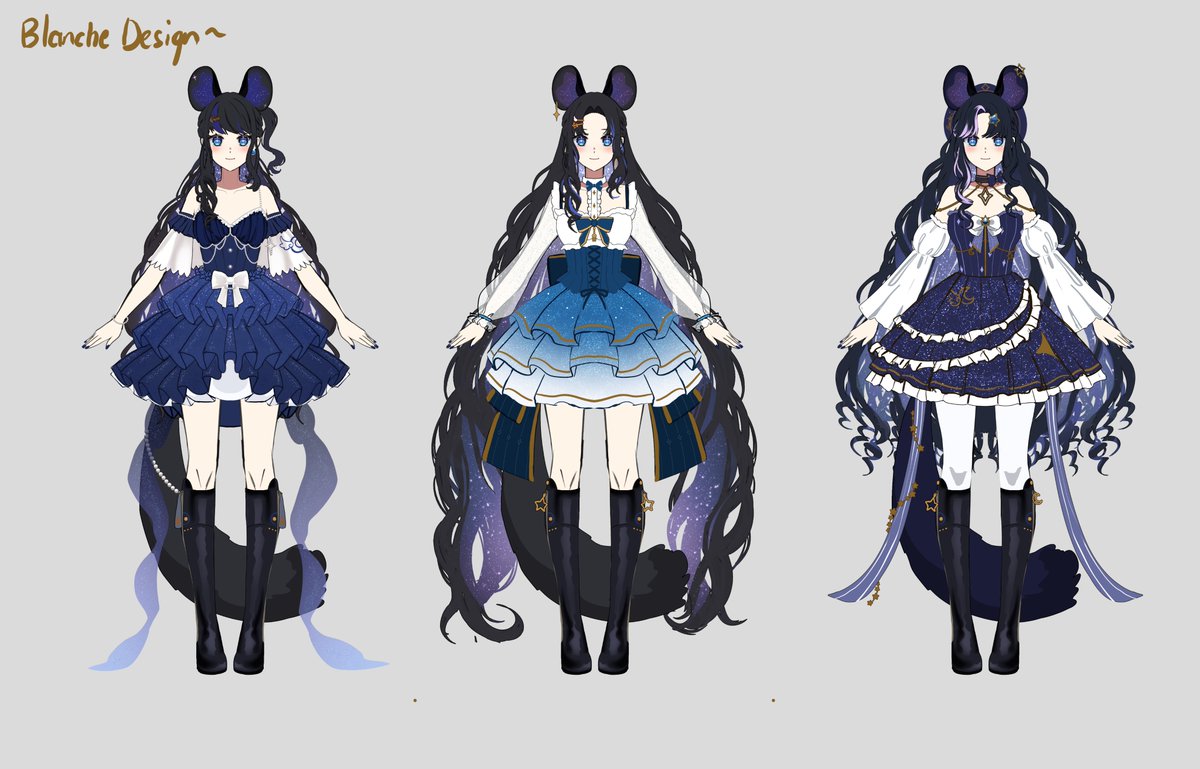 ManaRyuujin's tweet photo. I love designing !! 😭 please let me make more ~

This one was for @/blanche_omenka https://t.co/wQrNB46Uum