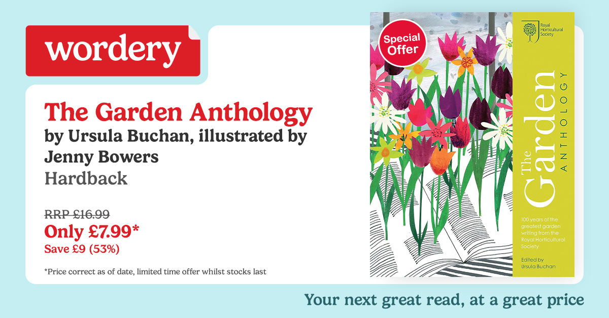 wordery's tweet photo. ‘The Garden Anthology’ contains the best garden writing from the pages of The Garden, the magazine of the Royal Horticultural Society. With over 100 years of writing, it presents a narrative of thoughts and opinions for all keen gardeners. Find out more: https://t.co/GCdsaiyhBr https://t.co/gmzTpzurcj