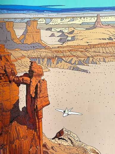 jojo_fraga's tweet photo. Eu não preciso nem pesquisar pra saber que a inspiração principal dessa nova série é Moebius. https://t.co/GsJ0eBz1Mv