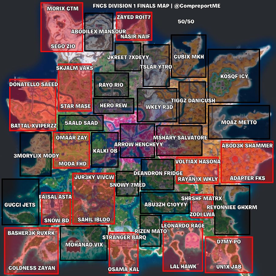CompreportME's tweet photo. FNCS DIVISION 1 PRACTICE WEEK 3 FINALS MAP https://t.co/NhROLkfVjR