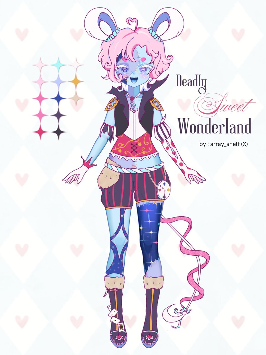 array_shelf's tweet photo. Deadly SWEET Wonderland 🍬🃏🎀

"how come something so sweet become something so... deadly?"

this is my entry for #DressUpCroni i had so much fun making this! <3 https://t.co/UO99DBE1PD