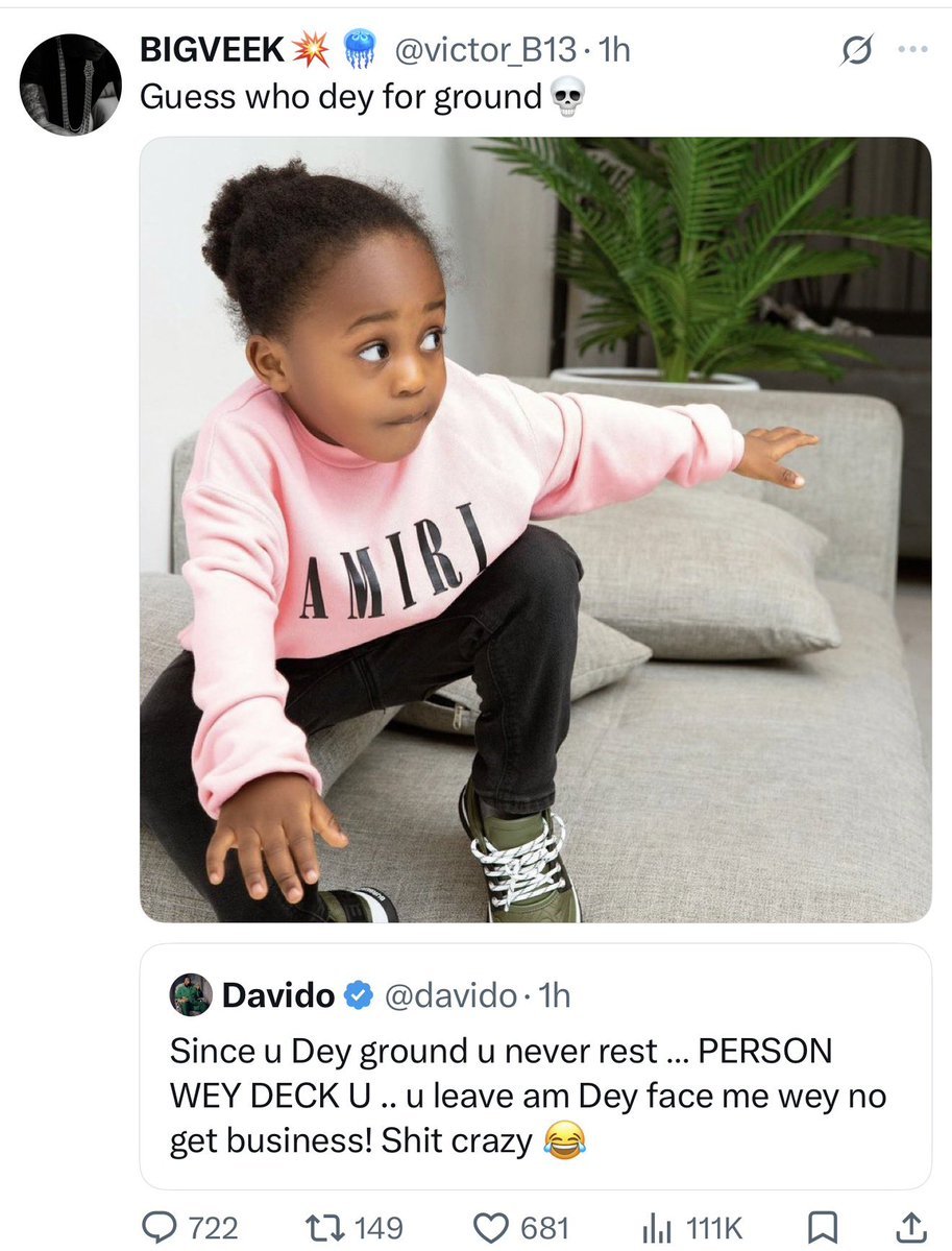 DrAkuamaka's tweet photo. - @DAVIDO am DrAkuamaka, writing to you as a loyal fan and as someone who bears the name Ifeanyi. I am reaching out because I came across a very disturbing and painful post that I believe your team needs to see immediately.

Amidst the ongoing banter surrounding you and DJ Tunz, a particular user posted a photo of your late son, my namesake Ifeanyi, with the insensitive caption "guess who dey for ground," using it to mock you.

I was deeply hurt and disturbed by this. This has gone far beyond music banter or fan rivalry. Using the image of your late son, an innocent child, to score points online is cruel, inhumane, and totally unacceptable. No family should have to go through this, especially after all you have endured.

I am pleading that you and your legal team take this up seriously. Please let this person be used as an example to others that such behavior has consequences. Let him be charged to court and face the full extent of the law for harassment, cyberbullying, and defamation, so that others will learn never to use Ifeanyi's memory for such evil banter again.

This action will not only give justice for Ifeanyi but will also protect other families from similar cruelty online. I have the screenshots and the username of the person who posted it, and I am ready to provide them to your team.

Thank you for your strength and for all you do for us. May the soul of Ifeanyi continue to rest in perfect peace.

Respectfully,
DrAkuamaka