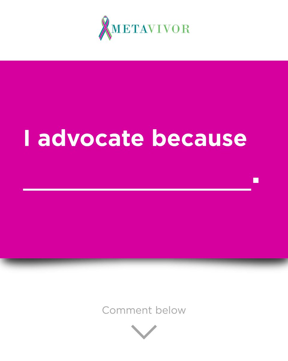 metavivor's tweet photo. Fill in the blank and comment below!
#METAvivor #metastaticbreastcancer #MBC #MBCresearch https://t.co/tRzCrlfrMN